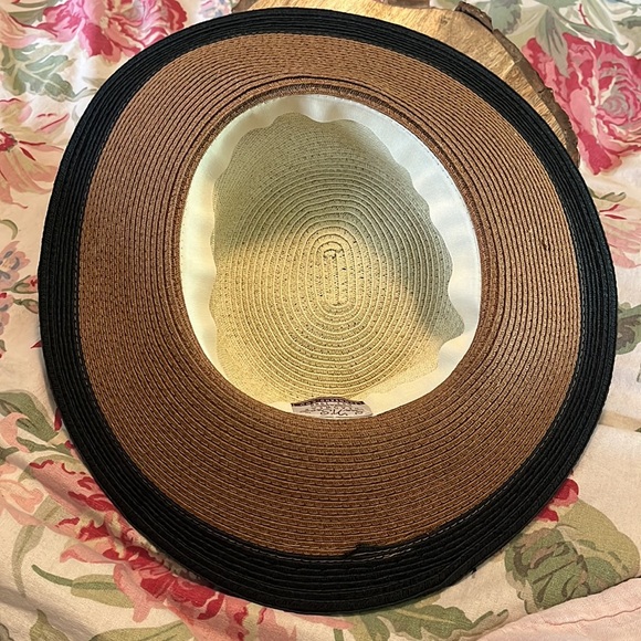 SUN N SAND Size OSFA Floppy Beach Garden Vacation Hat Grosgrain Ribbon Elegant - Picture 6 of 15